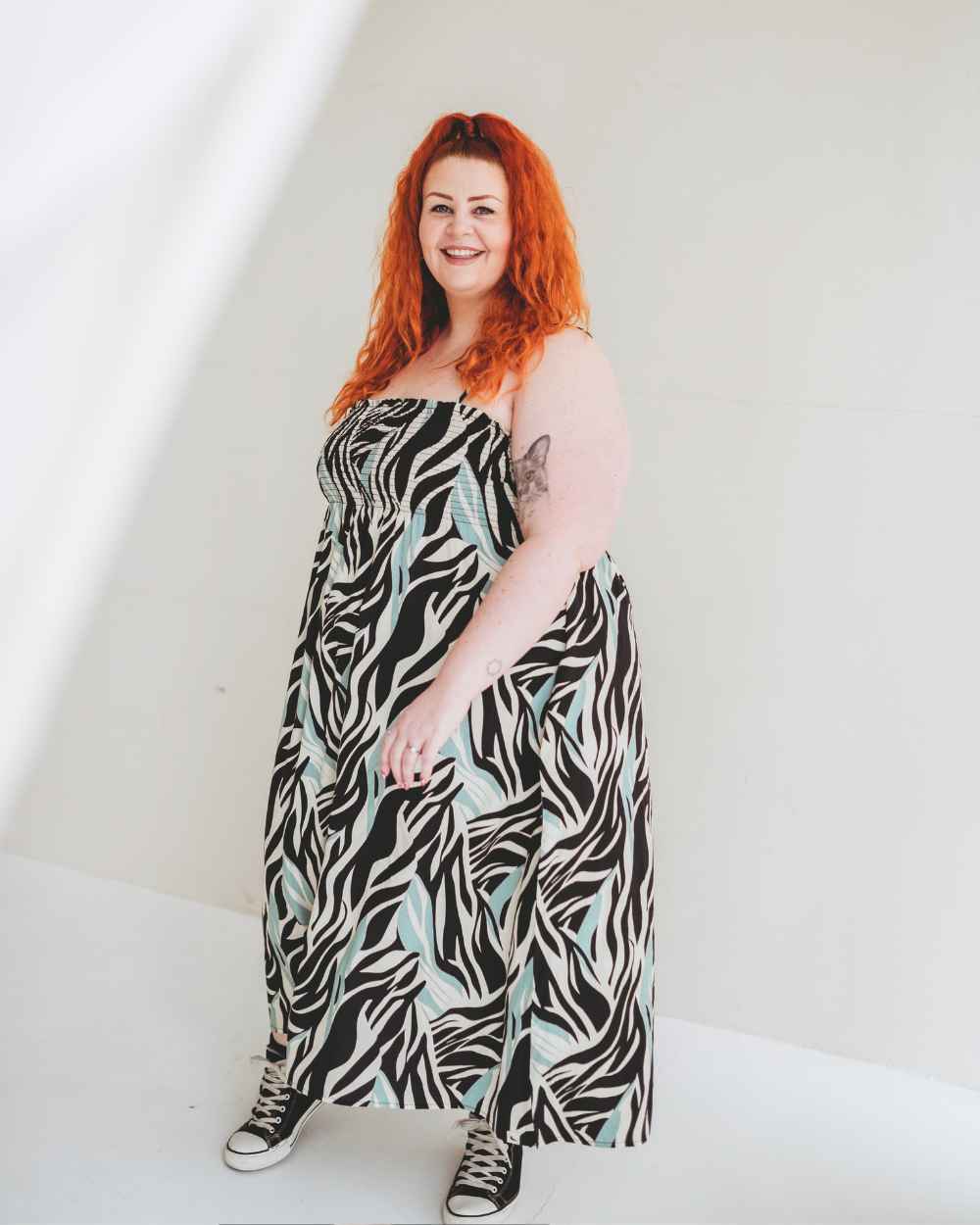 Zuri Multicolour Zebra Twirl Print Multifunctional Maxi Skirt- image 10