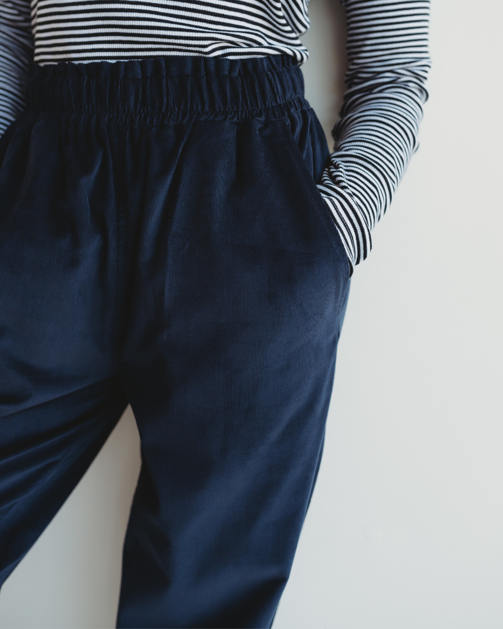 Kate Navy Cord Trousers