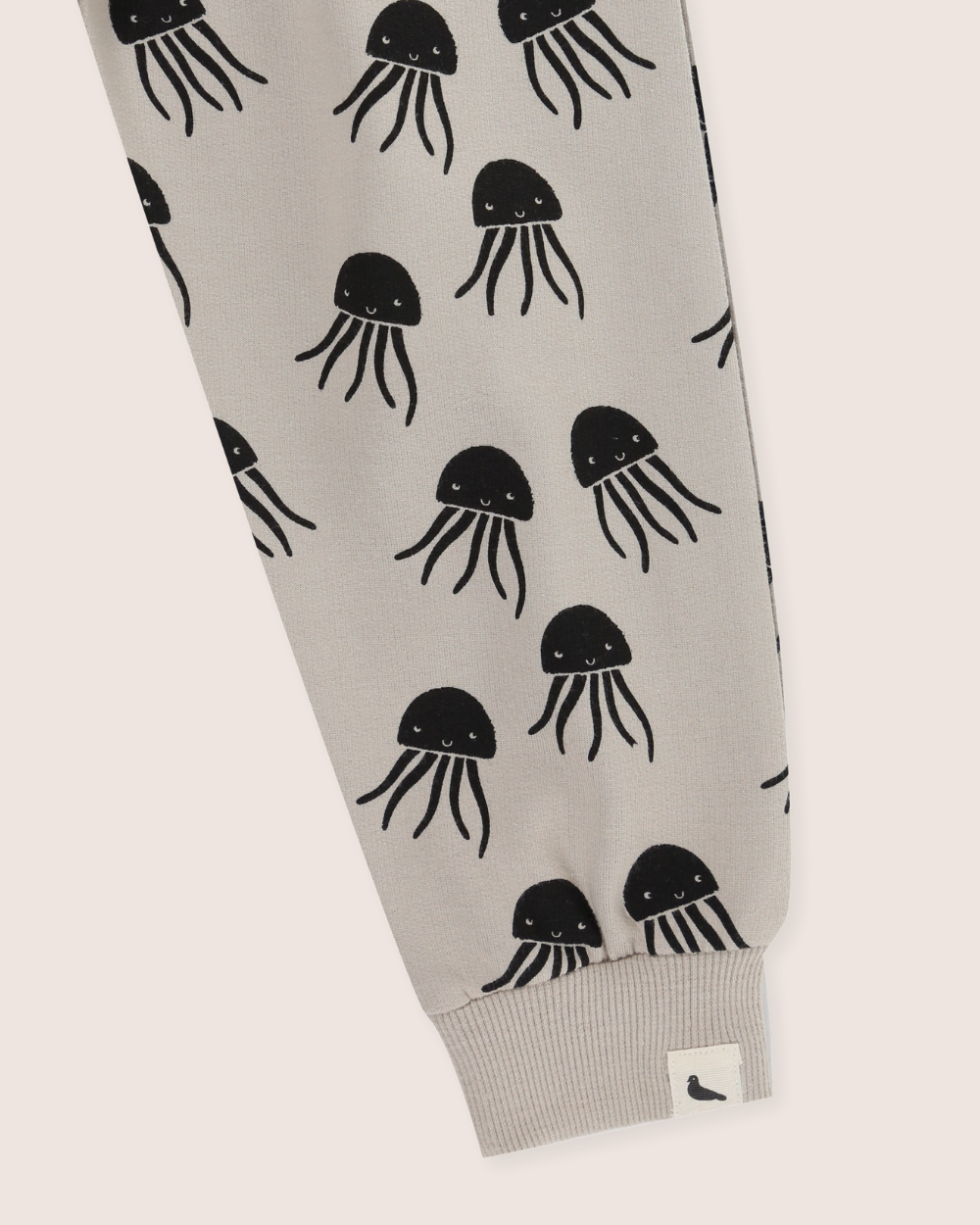 organic cotton grey Jellyfish Print Joggers - image 6