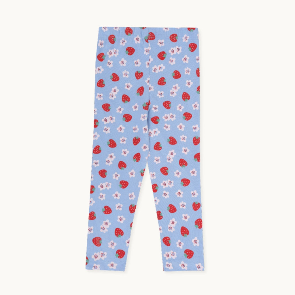 Multicoloured Strawberry and Stripe Print Leggings -2 Pack