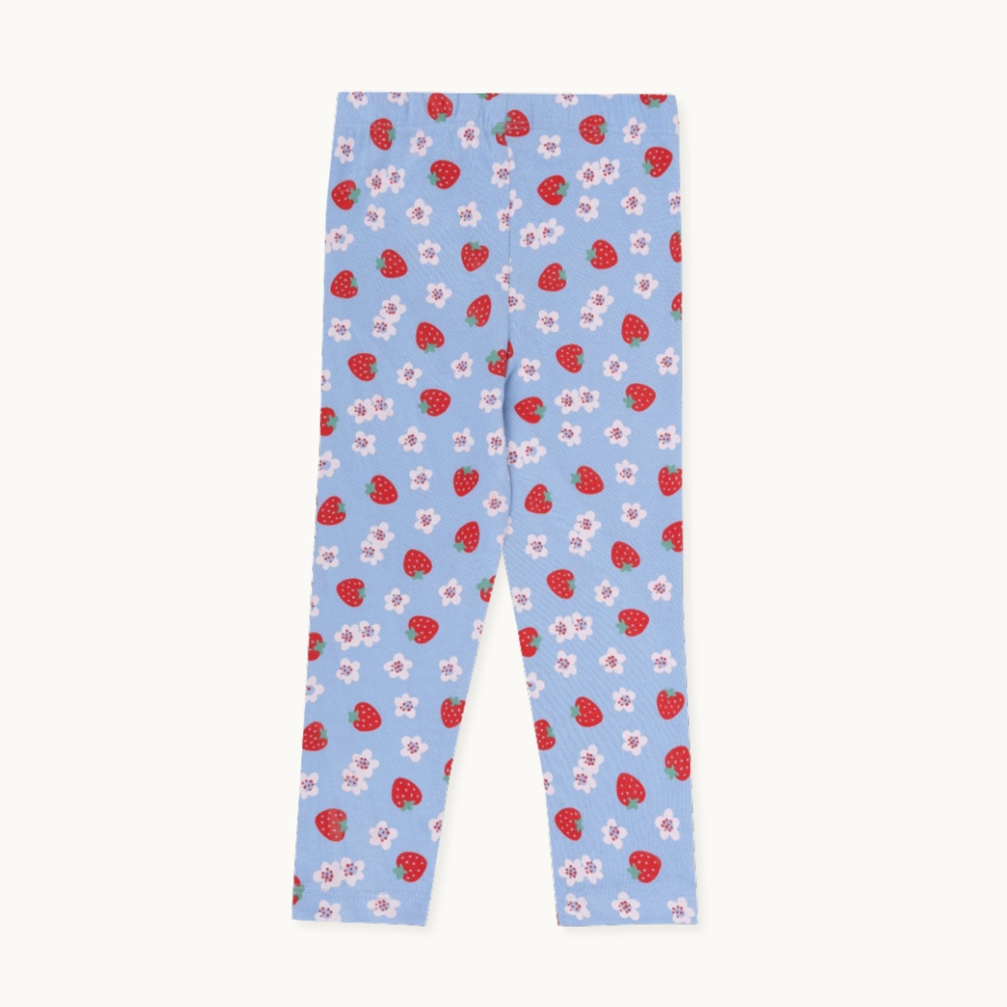 Multicoloured Strawberry and Stripe Print Leggings -2 Pack