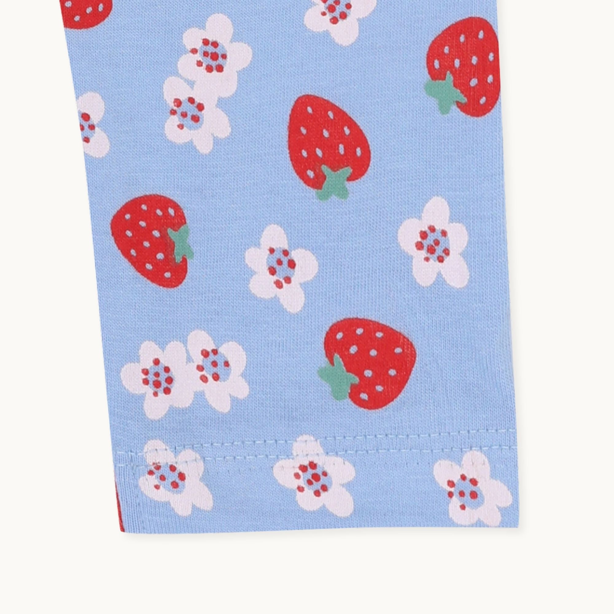 Multicoloured Strawberry and Stripe Print Leggings -2 Pack