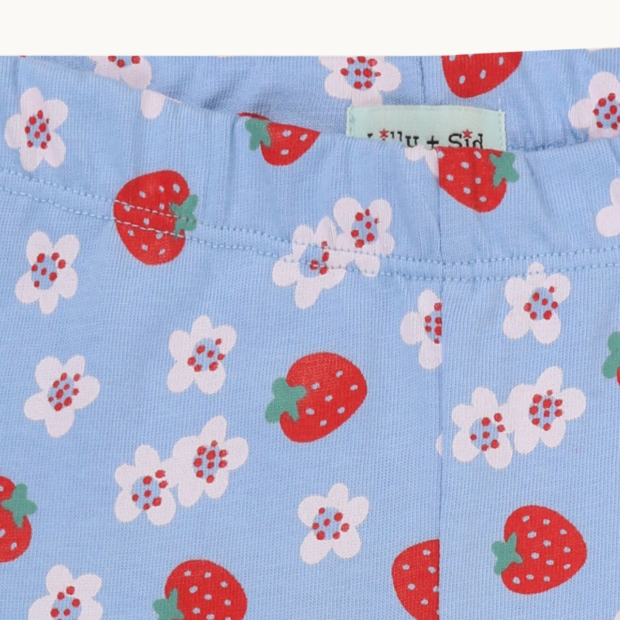 Multicoloured Strawberry and Stripe Print Leggings -2 Pack