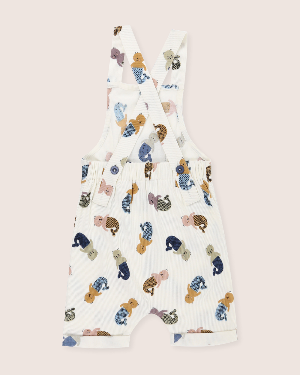 organic cotton White Merbear Print Jumpsuit - image 5