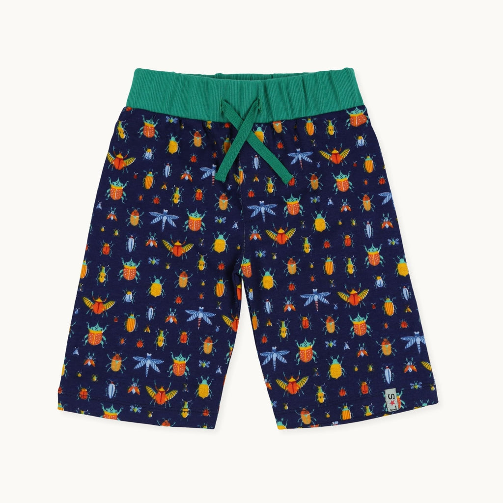 Multicoloured Bugs And Stripe Print Short - 2 Pack