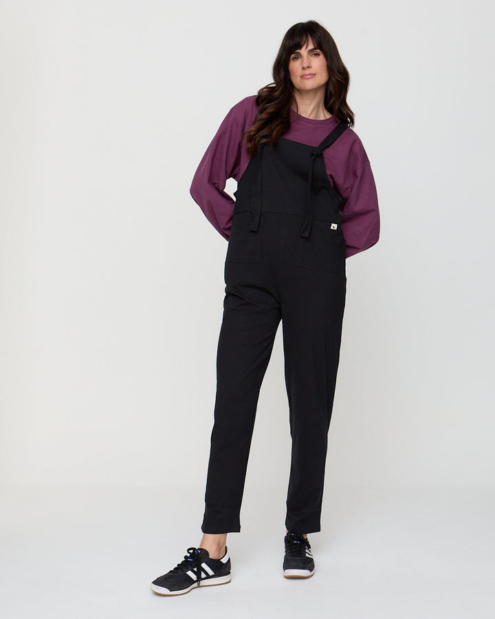 Lila Black Dungarees