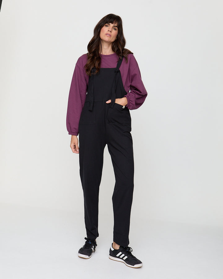 Lila Black Dungarees