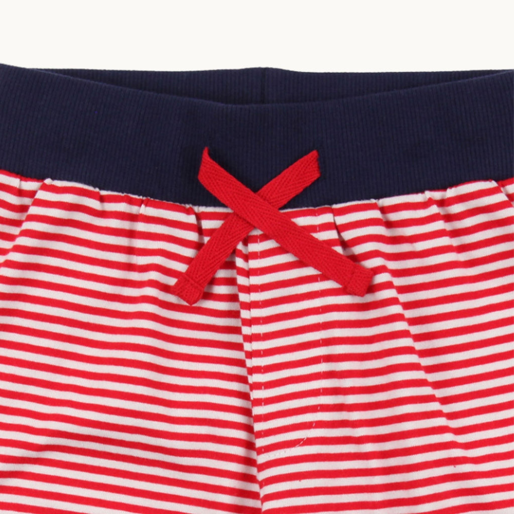 Multicoloured Happy Ice Cream And Stripe Print Short - 2 Pack