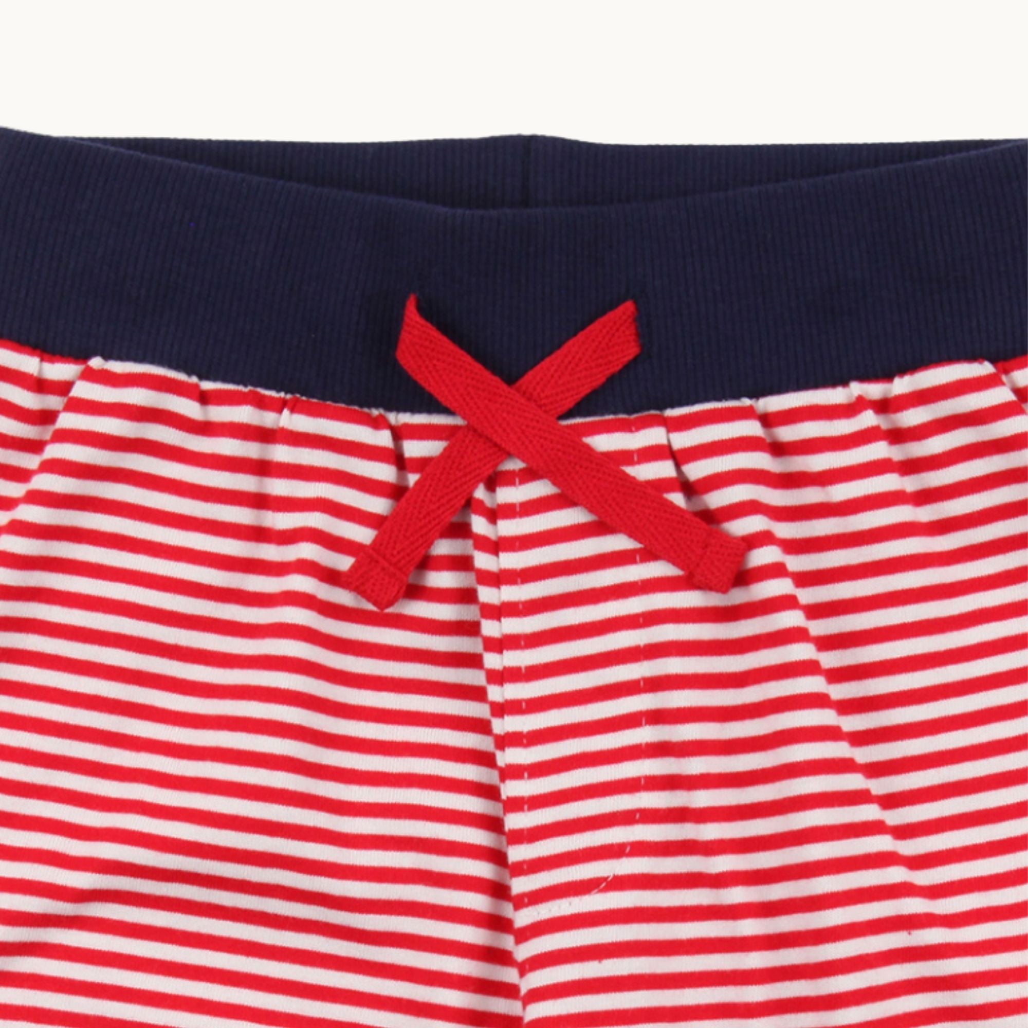 Multicoloured Happy Ice Cream And Stripe Print Short - 2 Pack