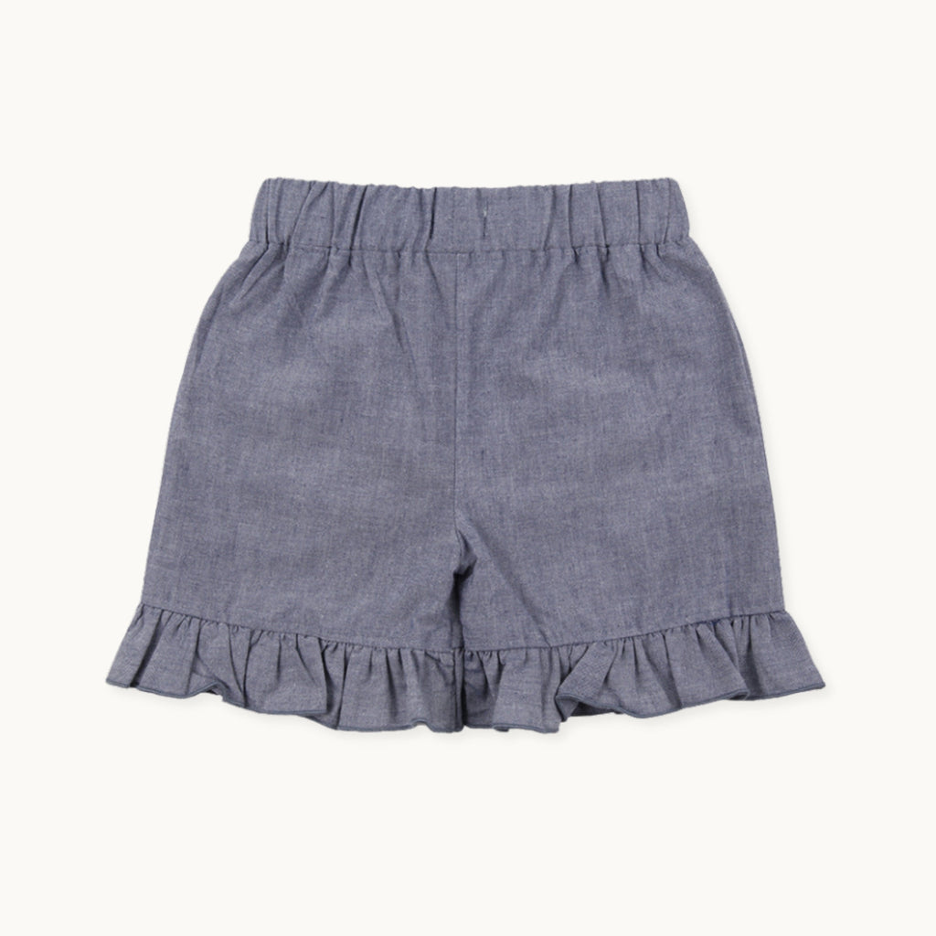 Blue Busy Bee Applique Shorts