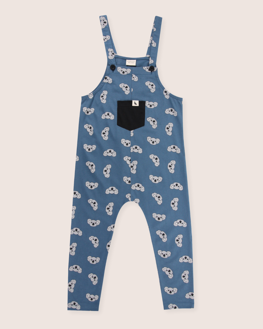 Organic Cotton Blue Koala Print Dungarees - image 2
