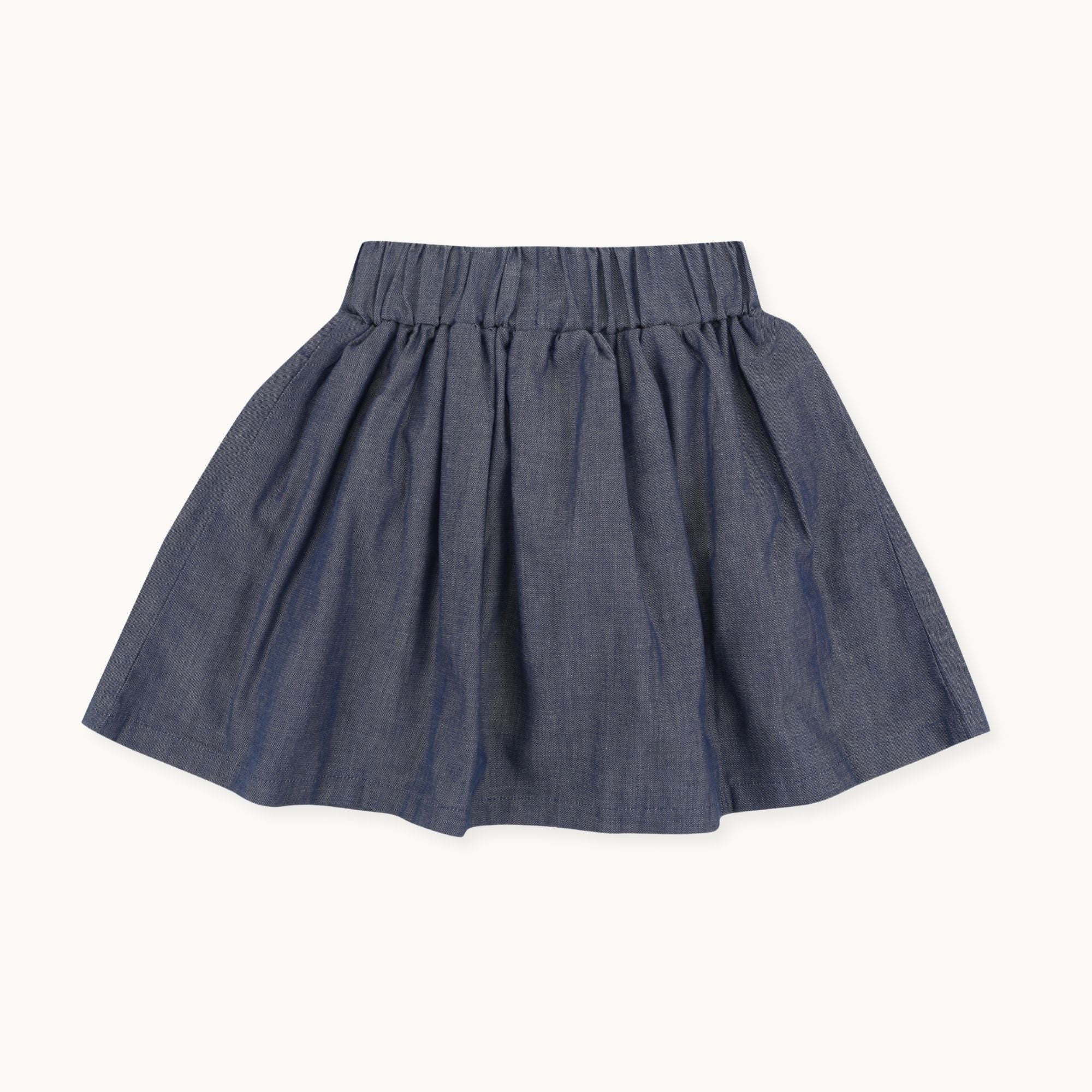 Blue Bee Floral Applique Skirt