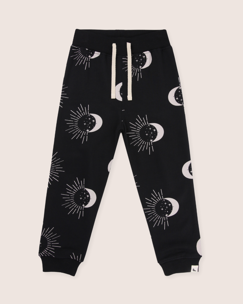 organic cotton Black Astrology Print Joggers - image 2