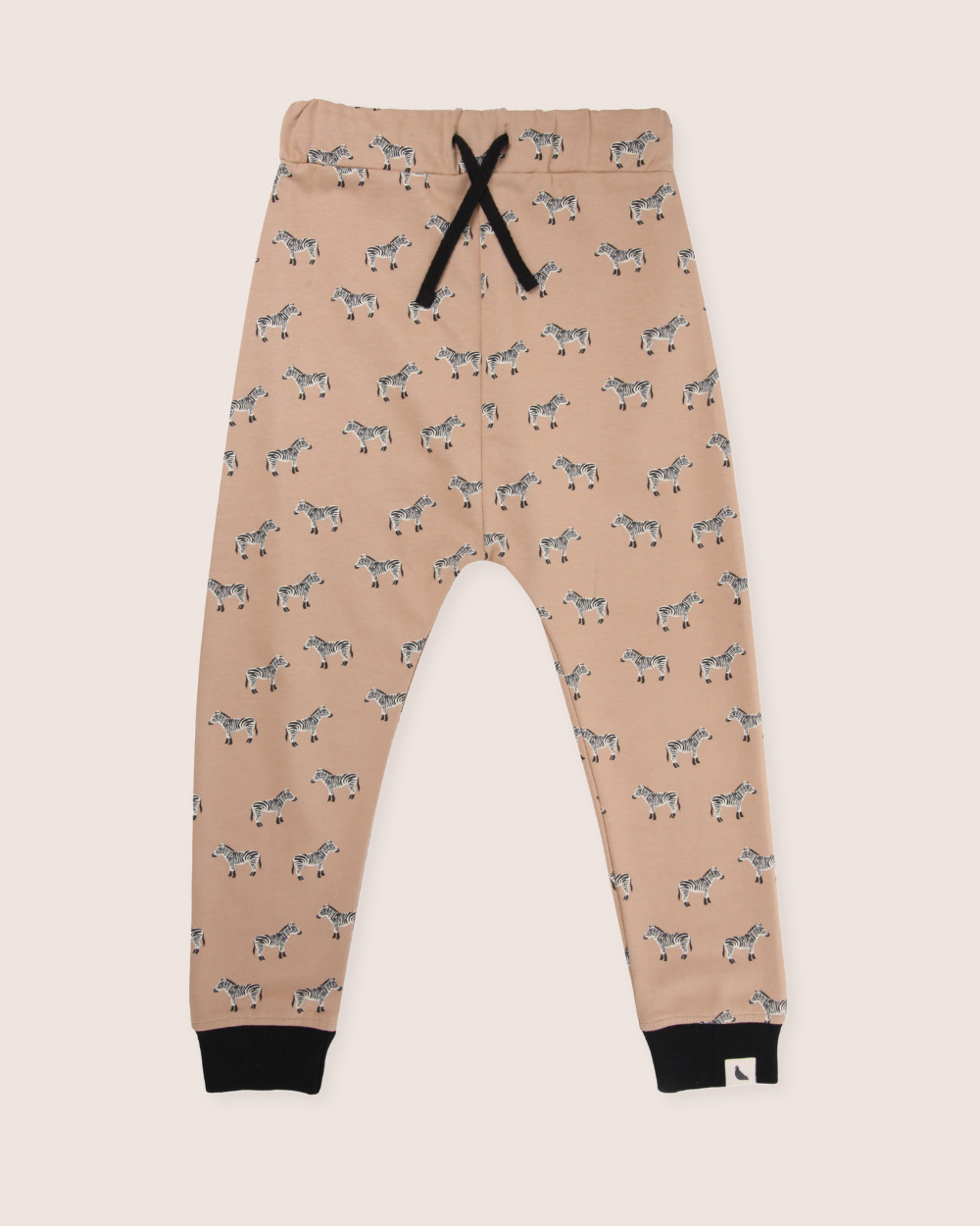 Beige Zebra Print Joggers - image 2
