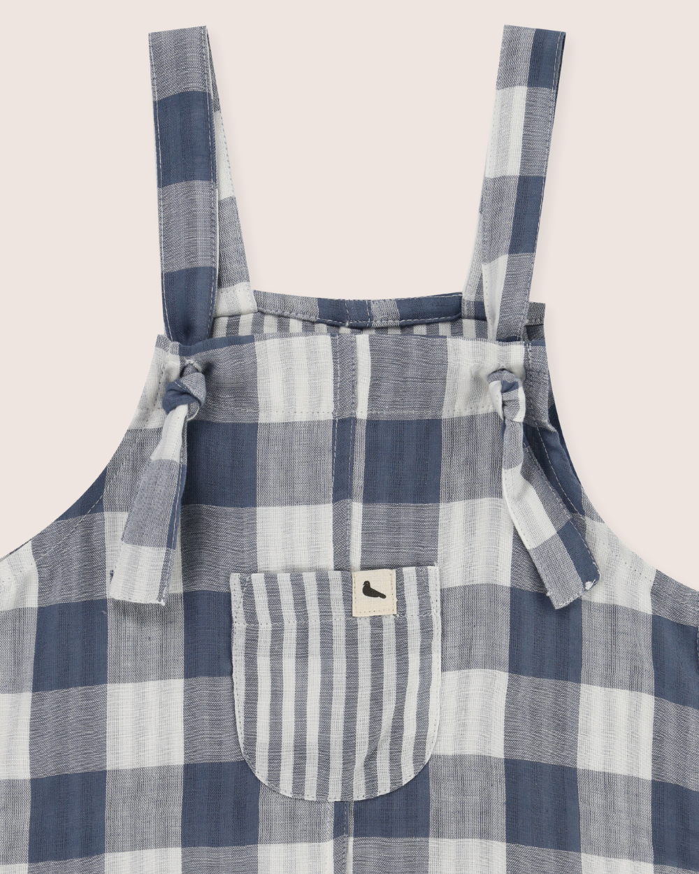 organic cotton Multicolour Check Print Reversible Dungarees - image 2