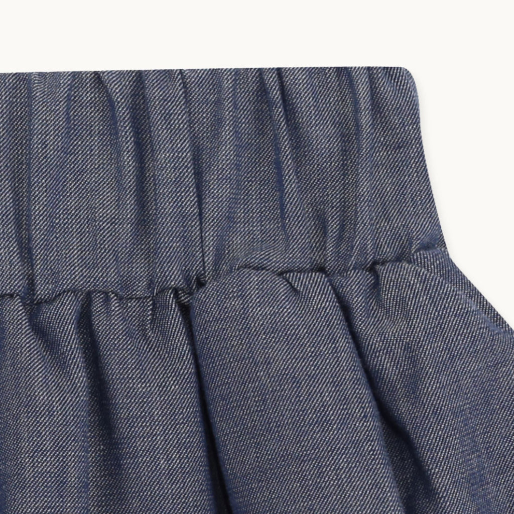 Blue Bee Floral Applique Skirt