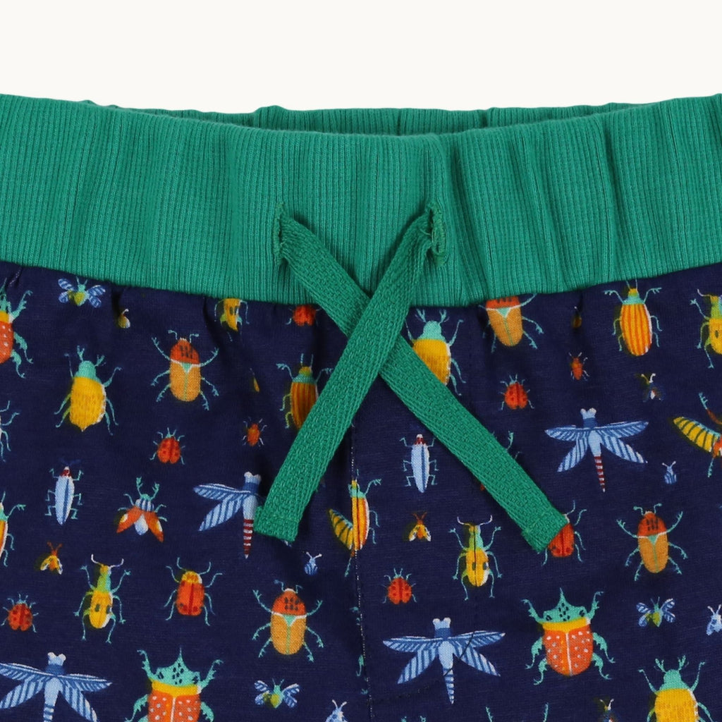 Multicoloured Bugs And Stripe Print Short - 2 Pack