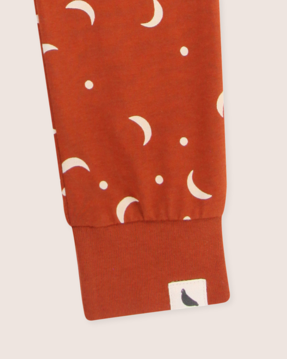 Orange Half Moon Print Leggings - image 4