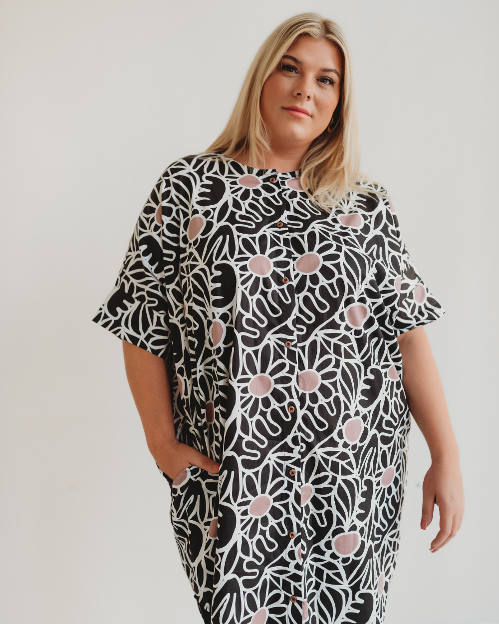 Nina Multicolour Floral Print Midi Dress- image 3