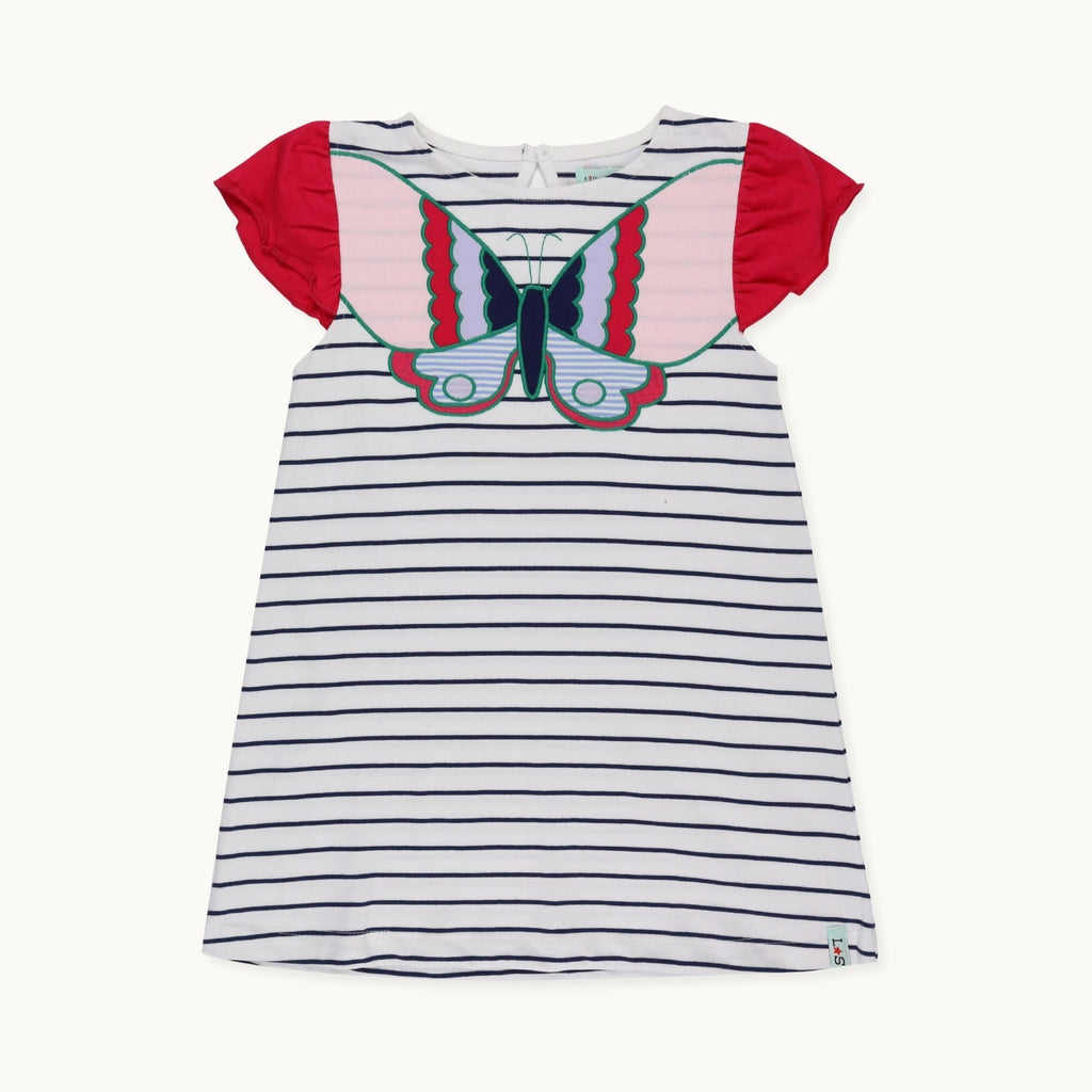 Multicoloured Butterfly Applique Dress