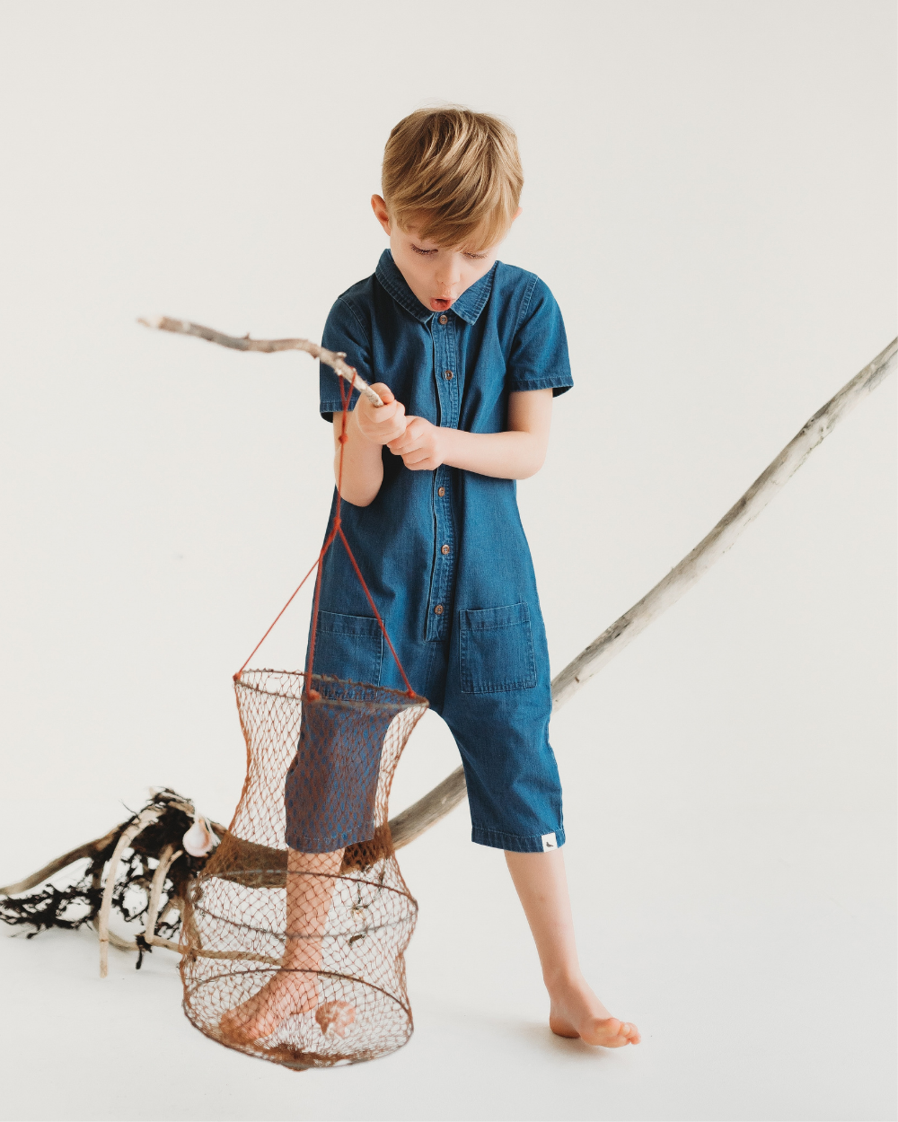 organic cotton Blue Denim Jumpsuit - image 1