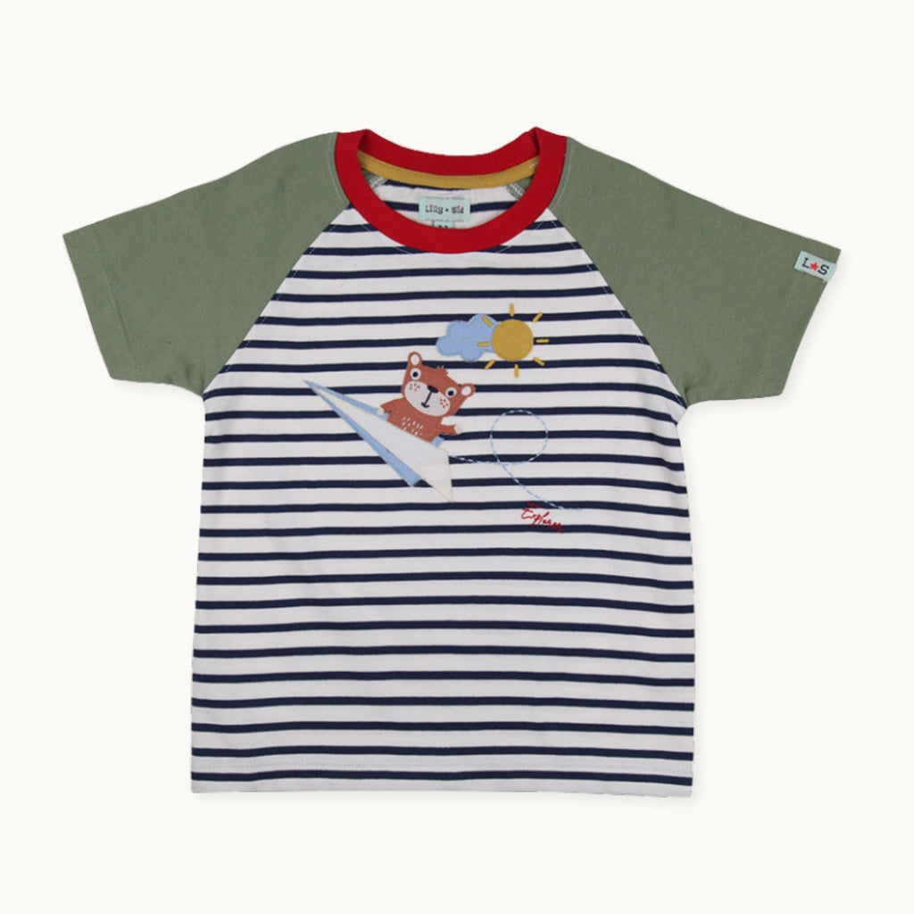 Multicoloured Sid On Plane Applique T-Shirt
