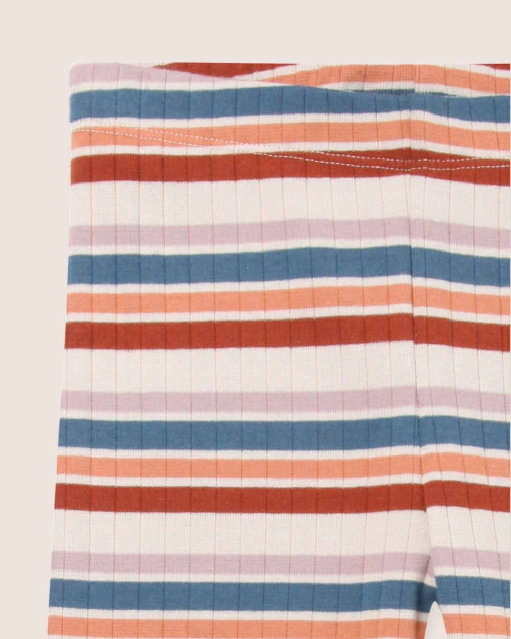 organic cotton Multicolour Retro Stripe Print Leggings - Image 4