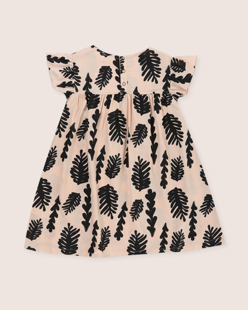 eco viscose Cream Seaweed Print Dress - image 6