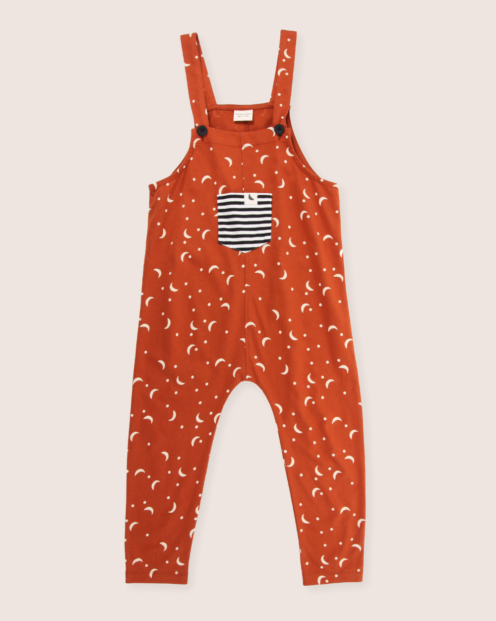 Orange Half Moon Print Dungarees - image 2
