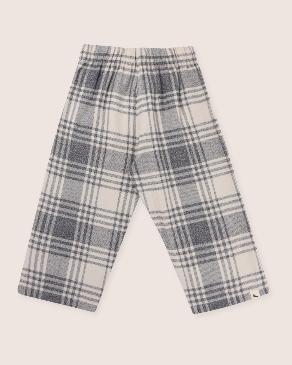 organic cotton Multicolour Brushed Check Print Trousers - image 2