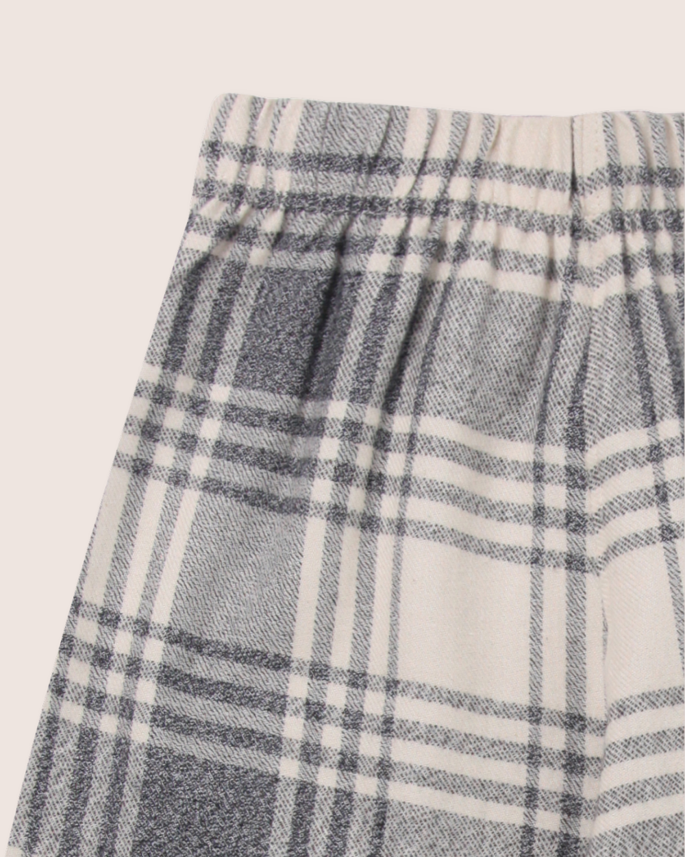 organic cotton Multicolour Brushed Check Print Trousers - image 4
