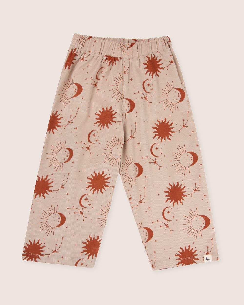Beige Celestial Print Trousers - image 2