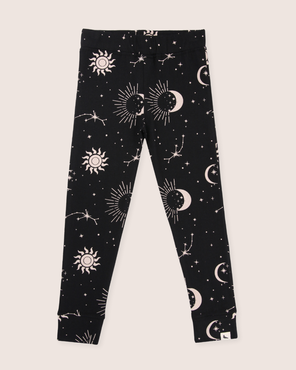 Black Celestial Print Leggings - image 2