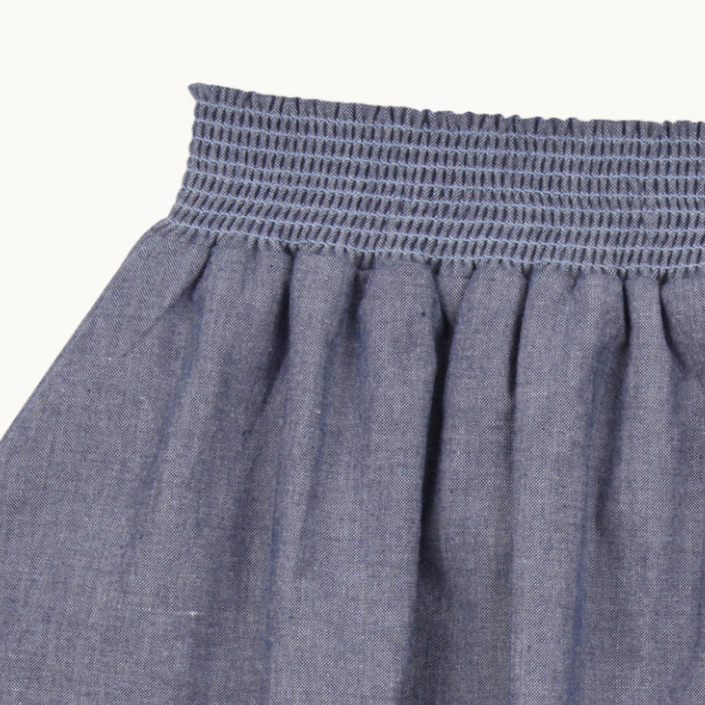 Blue Busy Bee Applique Skirt