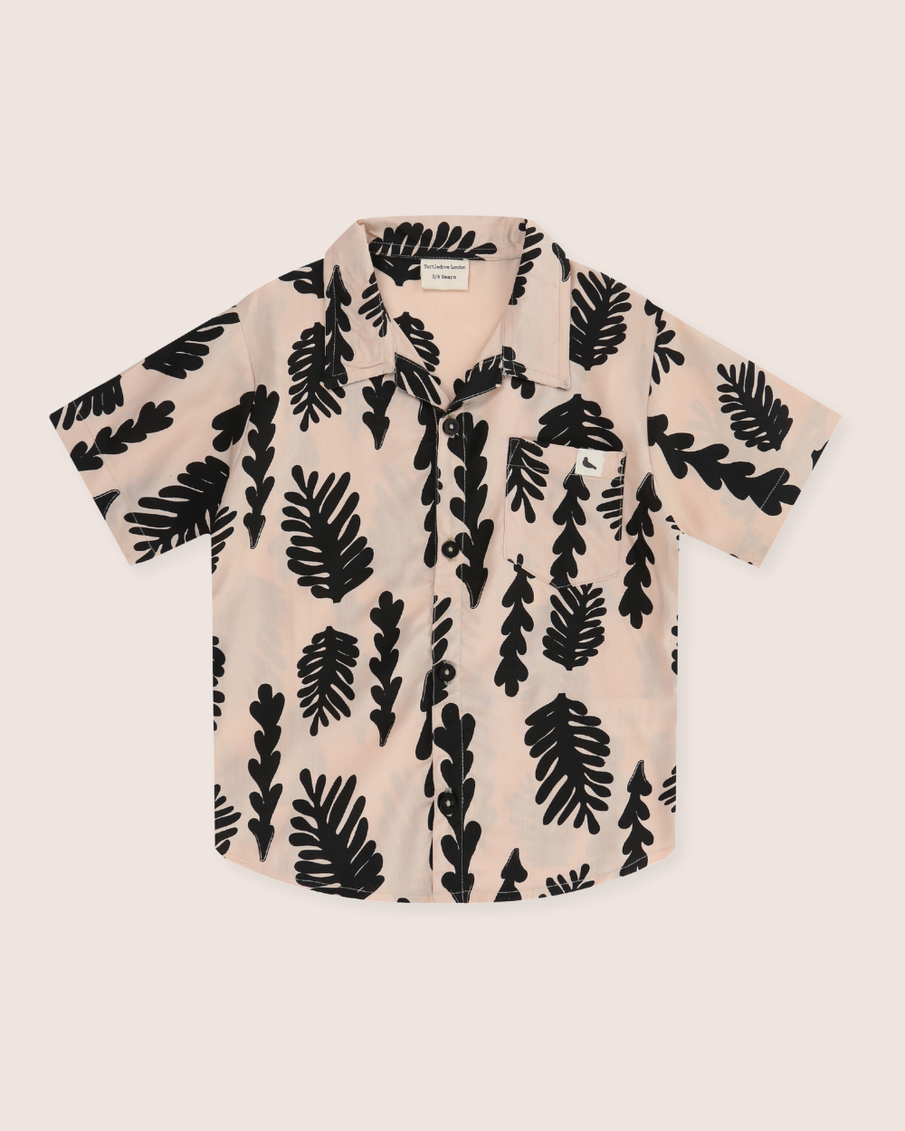 ecoviscose Cream Seaweed Print Shirt - image 3