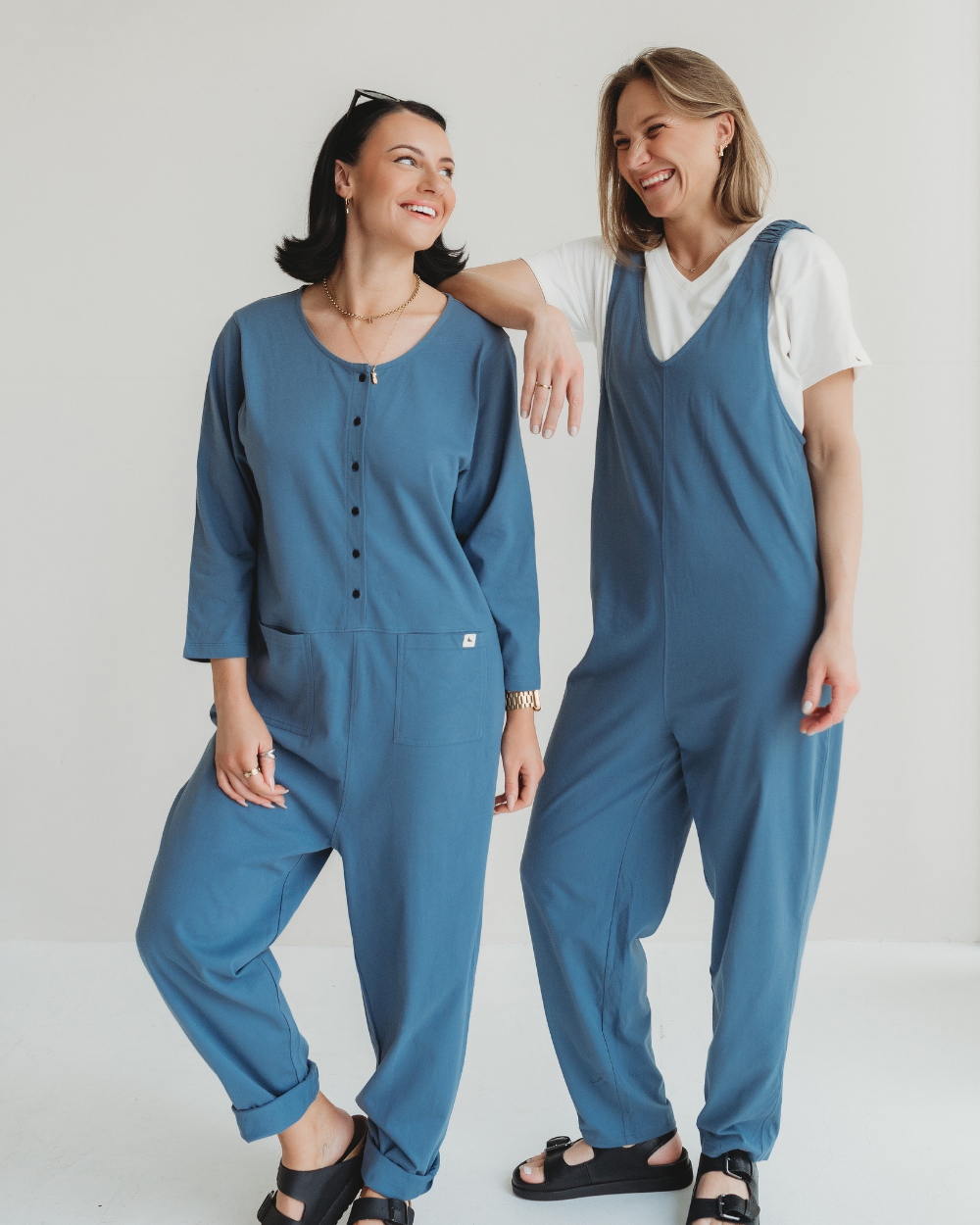 Mila Blue Long Sleeve Jumpsuit- image 3