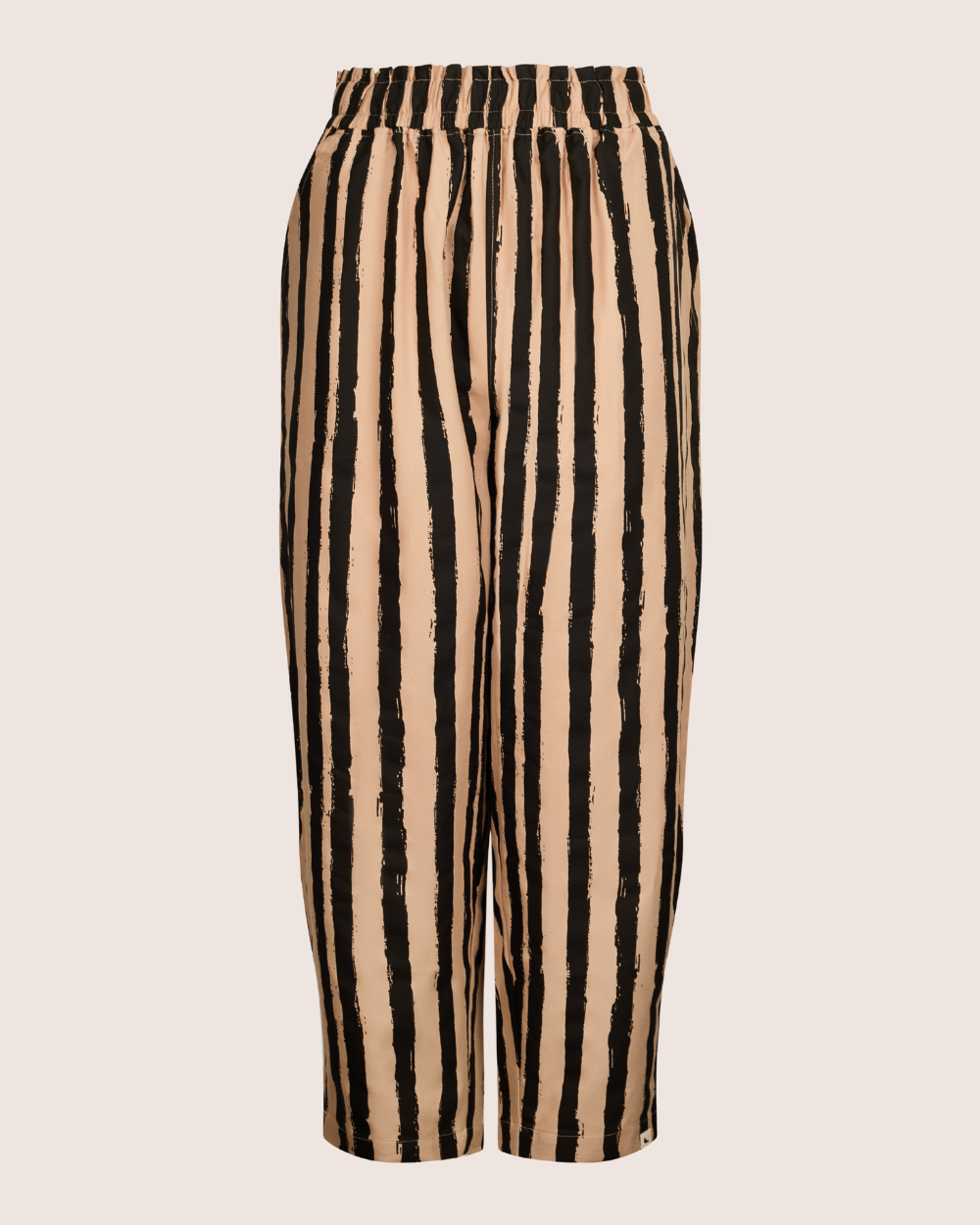 Kate Multicolour Painted Stripe Print Barrel Leg Trousers 