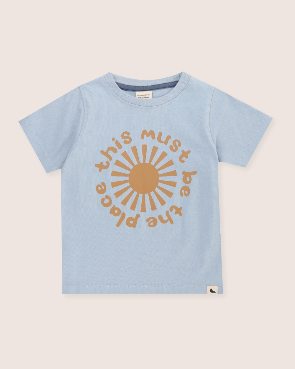 organic cotton Blue This Must Be The Place Slogan Print T-Shirt - image 2