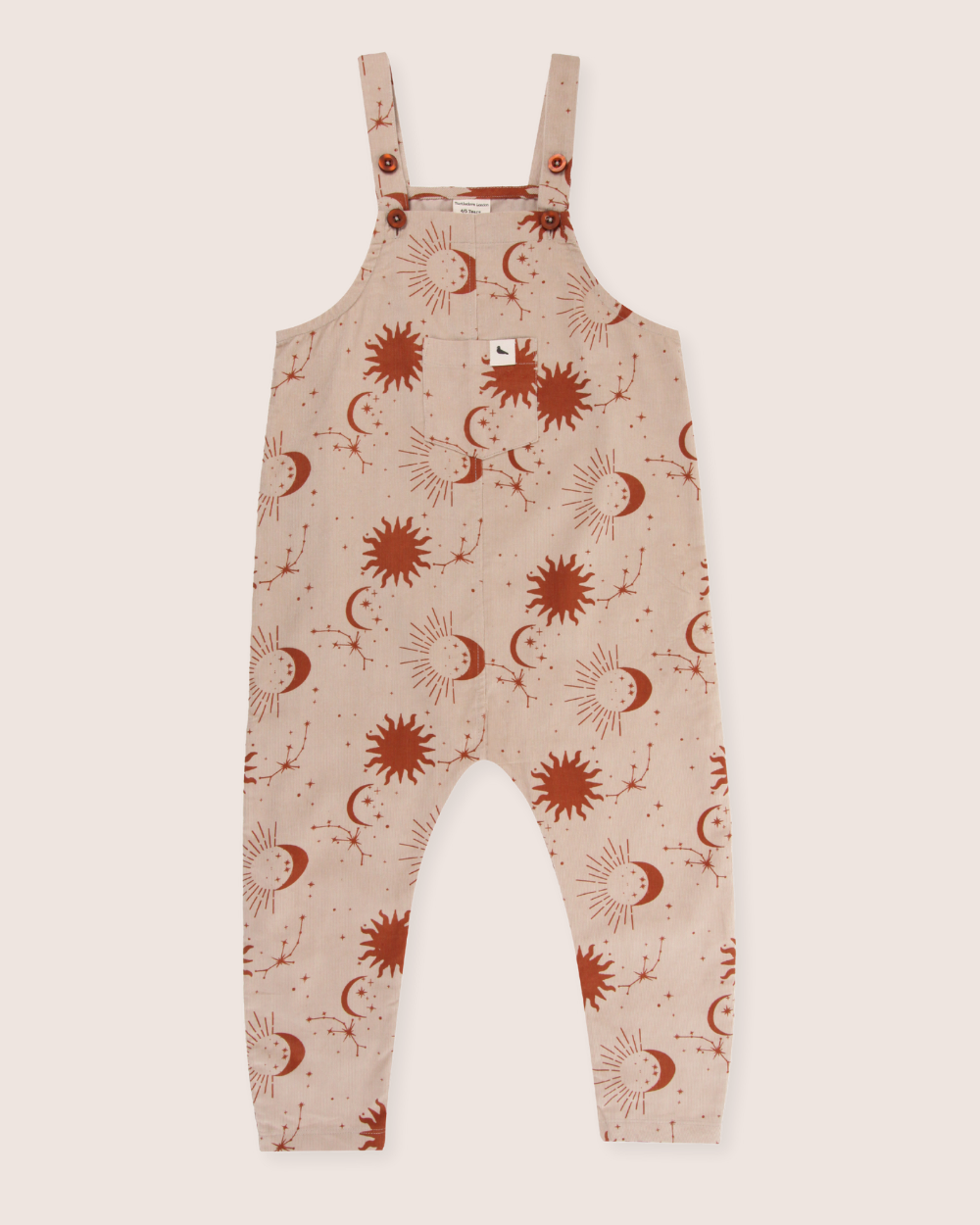 Beige Celestial Print Dungarees - image 2