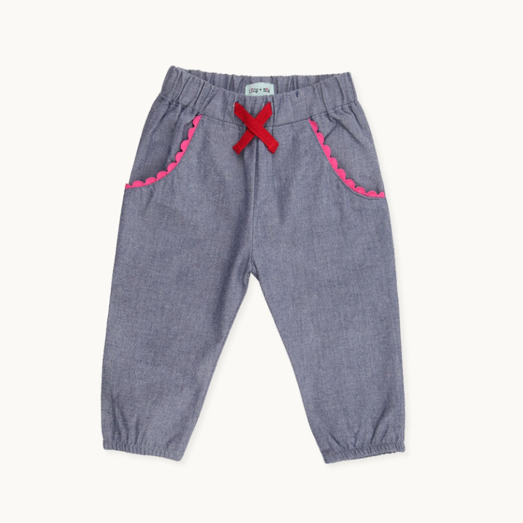 Pink Rainbow Applique Top And Trouser Set