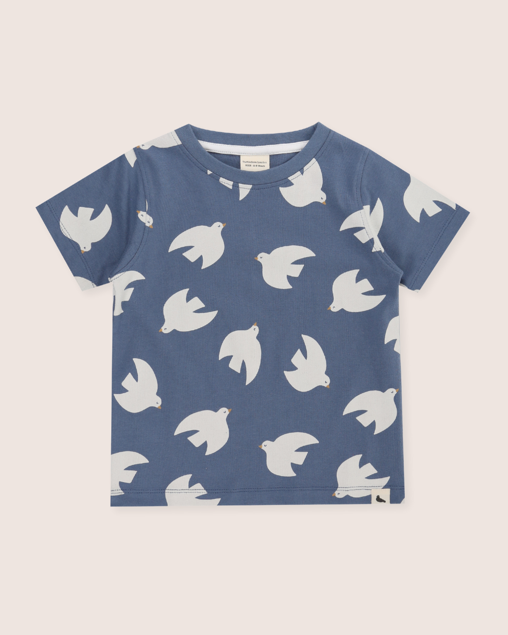 organic cotton Blue Seagull Print T-Shirt - image 2