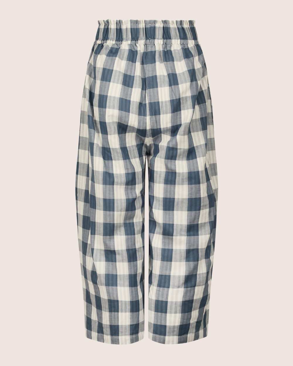 Judy Multicolour Marine Check Print Reversible Crop Trousers- image 7