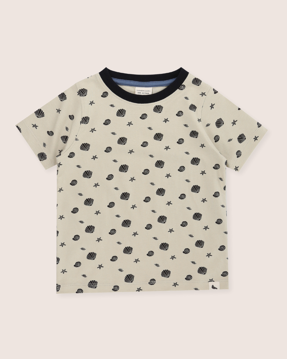 organic cotton Stone Seashell Print T-Shirt- image 2