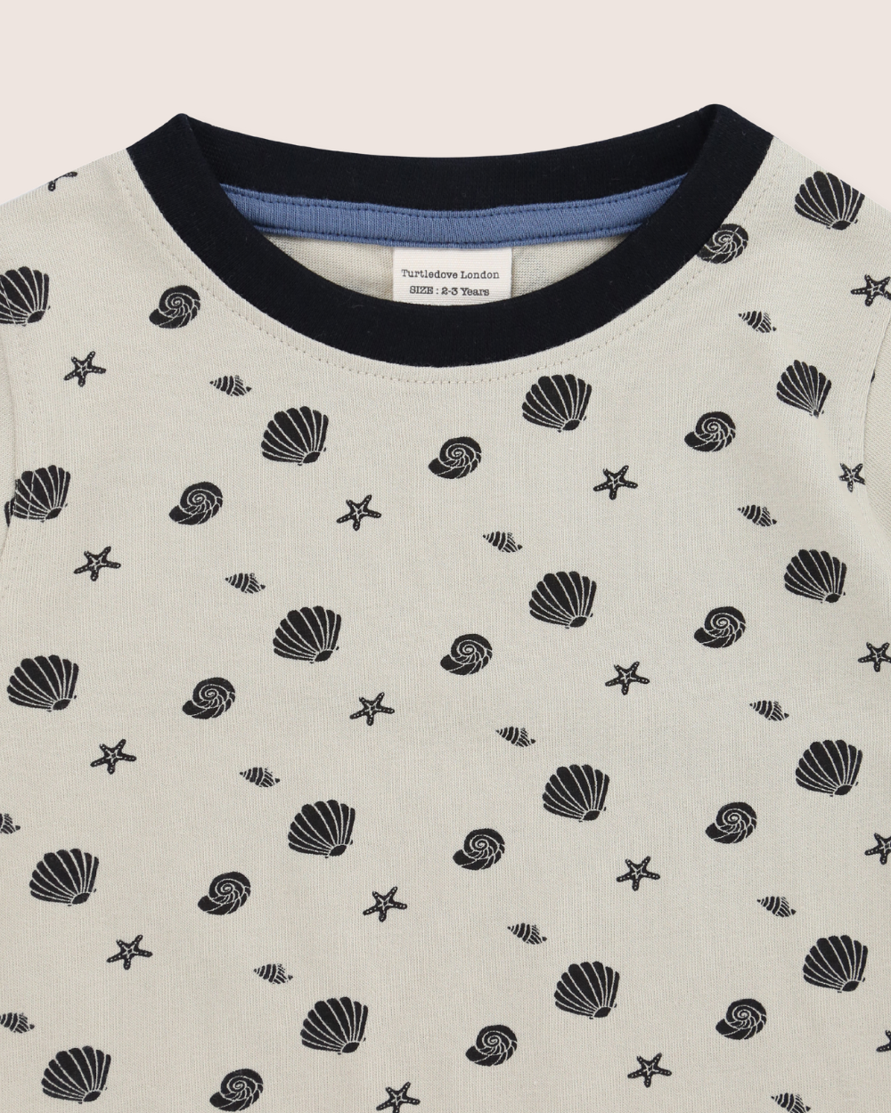 organic cotton Stone Seashell Print T-Shirt- image 4
