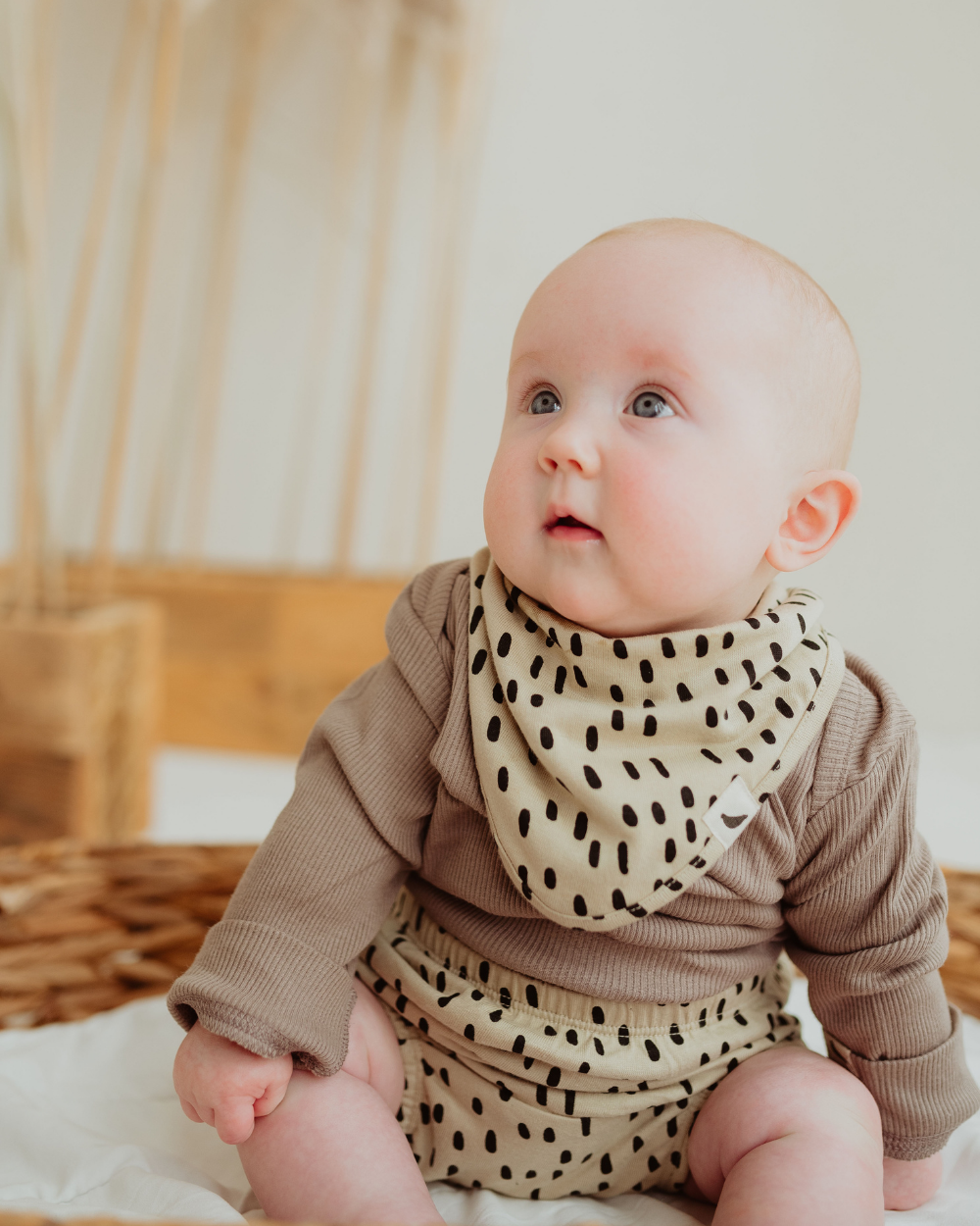 Multicolour Doodle And Stripe Print Bib - image 1