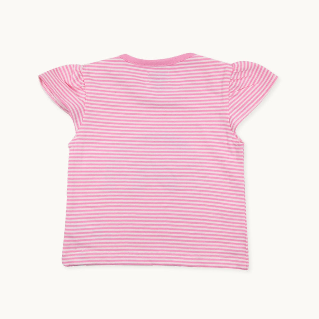 Pink Rainbow Applique Top And Trouser Set