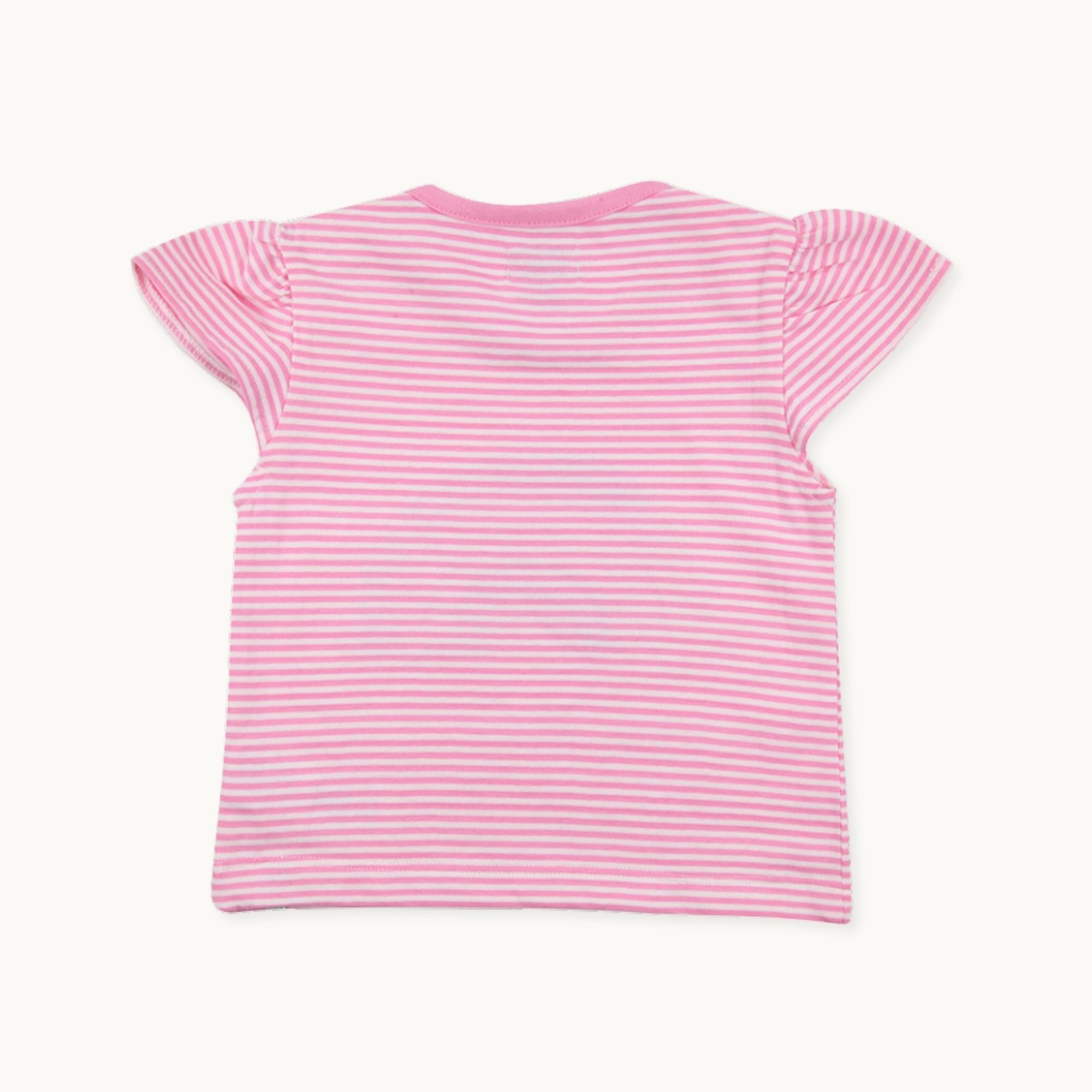 Pink Rainbow Applique Top And Trouser Set