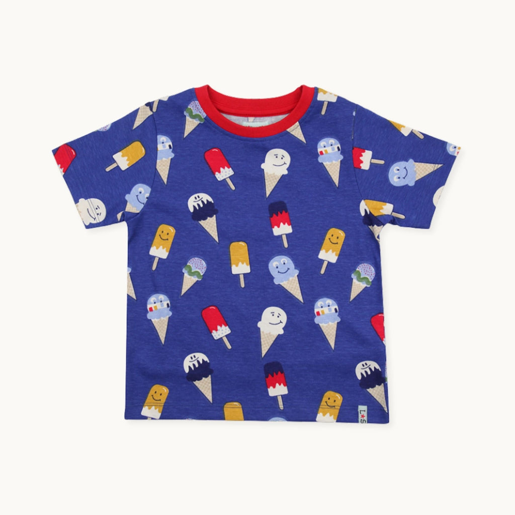 Blue Happy Ice Cream T-Shirt
