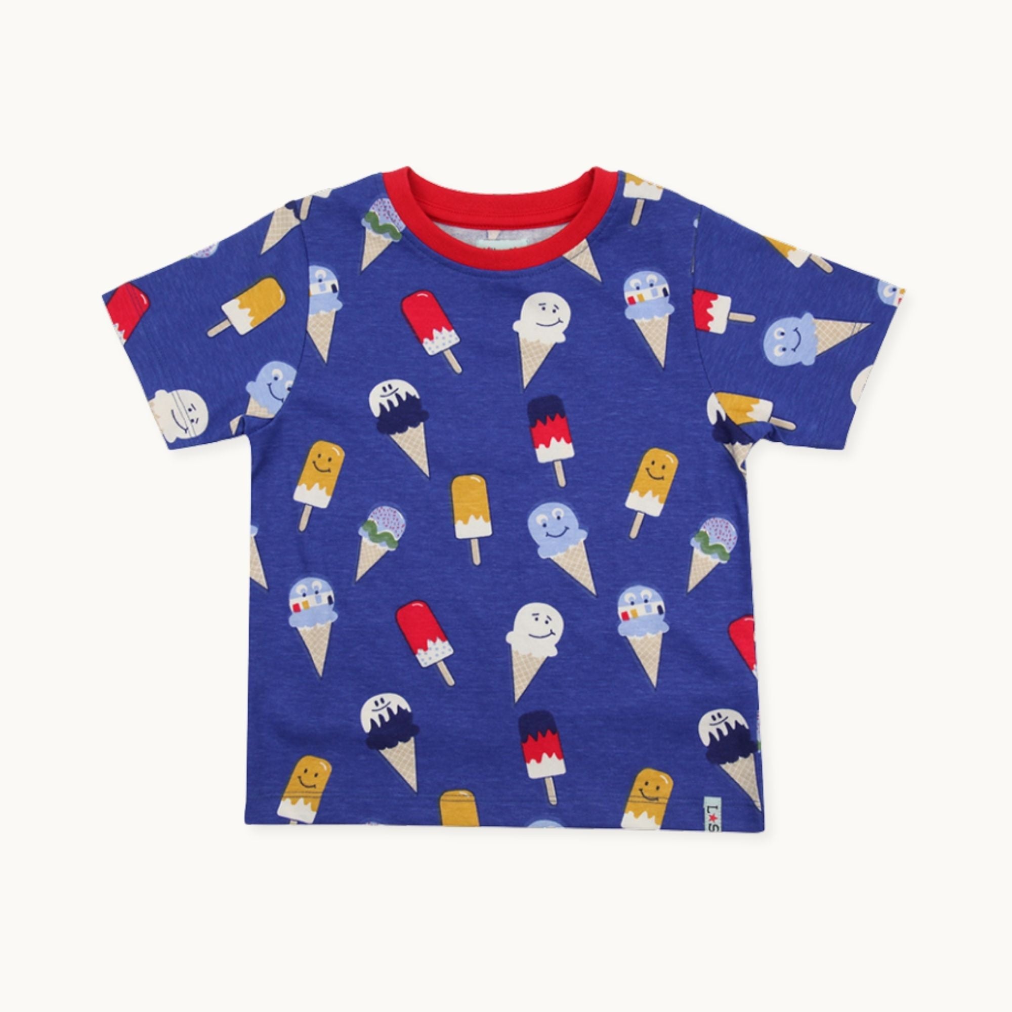 Blue Happy Ice Cream T-Shirt