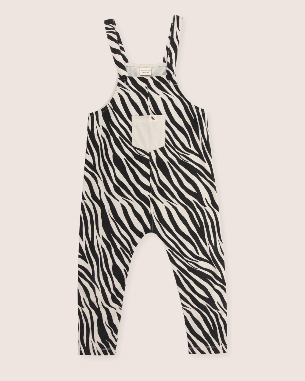 Organic cotton Multicolour Zebra Streak Print Dungarees - image 2